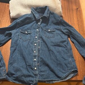 American Eagle Outfitters Blue Button Down Shirt